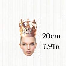 1pc Customized Photo Birthday Banner, Facial Banner, Personalized Customize Age Birthday Banner, Facial Birthday Fun Party Character,Graphic Print - Multicolor - View 9