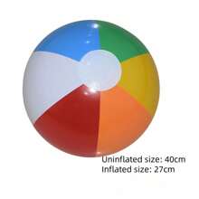 Pelotas inflables, lentejuelas transparentes de PVC, pelotas inflables de rayas de colores, adecuadas para playas, jardines y fiestas acuáticas, pelotas inflables portátiles, pelotas de juguete para agua, accesorios para fotografías