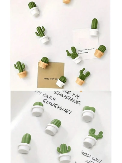 6/12 stuks koelkastmagneten met cactusmotief, leuke decoratieve magneten voor de keuken, whiteboards op kantoor, vaatwassers, koelkast, woonaccessoires, Moederdag en Valentijnsdag.