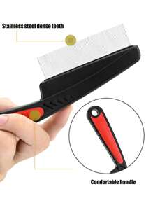 Dandruff Comb, Stainless Steel Fine Tooth Comb, Scalp Psoriasis Comb, Dandruff Remover Comb Scalp Sweep Detoxing Comb, Lice Comb Multifunctional Hairbrush For Scalp Massage Combs For Women Men Kids