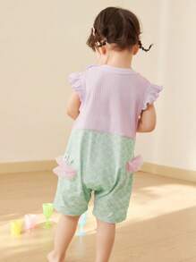 Balabala Baby Romper，女孩連體裝，可愛的2024夏季設計