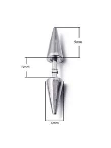 3Pcs/Lot Long Spike Helix Piercing Stud Earrings Ear Piercing Punk Body Jewelry Ear - Silver - View 4