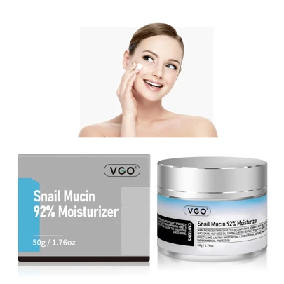  VGO Snail Mucin 92% Moisturizer Daily Face Moisturizer Hydrating Face Gel Cream For Dry & Sensitive Skin, All Skin Types 50g / 1.76oz