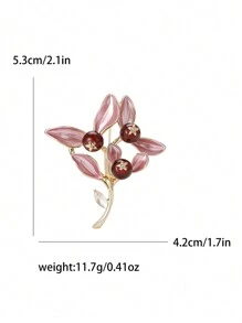 时尚珐琅树枝水果胸针 女士礼服套装别针配饰 派对宴会礼物 - Fruit Brooch - 查看 8