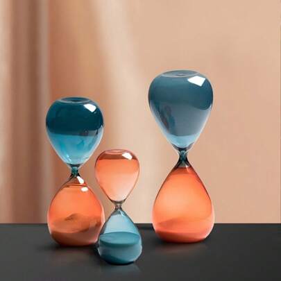Elegant Sandglass, 15-Minute Timer, Decorative Timer For Home & Gifts, Sand Glass With Elegant Table Decor, Sand Timers For Classroom, Games & Exercise, Nordic Style, For Office, Living Room, Bedroom, And Study Decor, Easter Gift Birthday Graduation
