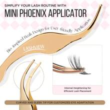 280PCS LASHVIEW 30D DIY Eyelash Extension Kit, Cluster Eyelash Extensions, Individual Lashes Kit,Individual Lashes With Glue And Tweezers