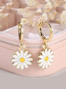 1 Pair Delicate Yellow Daisy Flower Earrings, Perfect Gift For Engagement/Wedding, Sisters/Mother's Day - Daisy - View 8