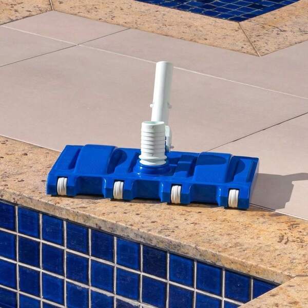Aspirador de Piscina 8 Rodas Brustec Carrinho Limpeza para Piscinas de Alvenaria e Fibra