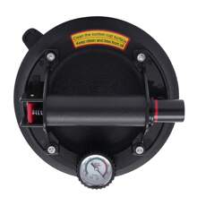 YUNRUX 8'' Vacuum Suction Lifter Rubber Suction Cup Glass Tile With Visual Dial Vacuum Lifter Suction Lifter Glass Suction Cup Glass Lifter 180kg Glass Tile Lifter Handle - Black - View 3