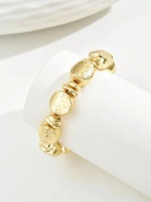 1pc Fashionable Elegant High-End Luxurious Golden Beaded Women's Bracelet - Suitable For Festivals, Banquets, Parties, Dates, Daily Wear - Gift For Friends