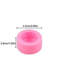 SikeSike 1个法式马卡龙蛋糕造型蜡烛模具，粉色，细节精致，是手工蜡烛制作的理想选择，适用于生日、婚礼和节日庆典。 - 粉色 - 查看 12