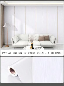 1 Roll Of Wood Grain Pattern Oil-Repellent And Water-Repellent Self-Adhesive Paper For Kitchen Countertops, Cabinets, Furniture Renovation, Wall Decoration And Tabletop Protection