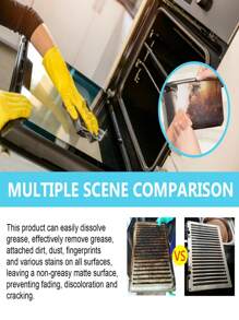 50g Multi-Purpose Cleaning Powder For Kitchen, Grease Removal, Rust Removal, Fast Oil Dissolving, Mild Ingredients, Safe For Kitchen Cleaning - White - View 4