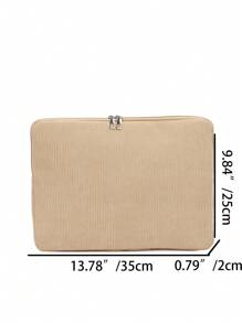 简约奢华多尺寸笔记本电脑平板电脑保护套 - 卡其色 - 查看 2