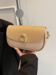 Nouveau sac carré petit et décontracté pour femmes, sac à main polyvalent de couleur unie avec décoration métallique. en PU, convient pour la nouvelle tenue de l'année, les cadeaux, les fêtes, les festivals de musique. Parfait pour les jeunes adultes, les étudiantes, les dames de bureau. Idéal pour l'université, le travail, les , les déplacements, les extérieurs, les voyages, les pique-niques, le bureau. - Kaki - Voir 8