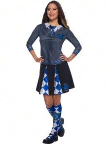 Harry Potter Ravenclaw House Adult Costume Top - Multicolor - View 1