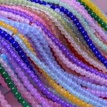 200pcs 6mm DIY Jelly Imitation Agate Round Beads, Multi Color Selections, For Bracelet Necklace Jewelry Accessories - Multicolor - View 9