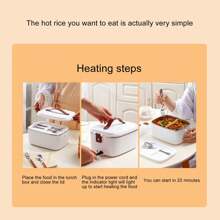 Electric Car Lunch Box 70W 1.8L Faster Food Warmer Stainless Steel Portable Thermal Lunch Box For Car Truck Home US Plug 110V - 查看 4