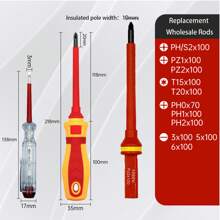 Juego de 12 piezas de herramientas de mano VDE aisladas de 1000V, juego de destornilladores de electricista de alta calidad, incluye bolígrafo probador de aislamiento, para reparaciones en el hogar