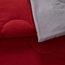 7-Piece Reversible Bed In A Bag Comforter Set With Sheets, Blue Floral, Queen - Merah - View 7