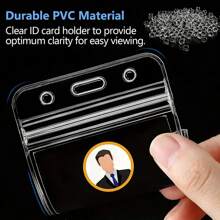 10 Packs Social Security Protector Sleeves - Waterproof 31 Mil Soft Clear Sleeves For SSN Medicare And Credit Protection Mini Wallet Card Wallet - Clear - View 3