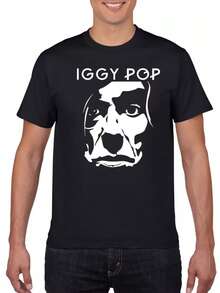 Camiseta Mod-1 de Iggy Pop Tejido Transpirable 220g algodón pesado - Negro - Ver 1