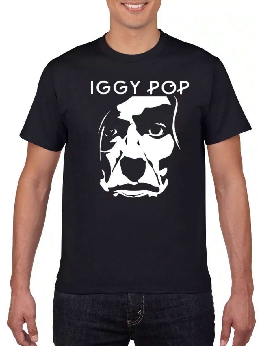 Camiseta Mod-1 de Iggy Pop Tejido Transpirable 220g algodón pesado - Negro - Ver 1