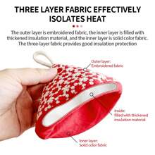 1pc/2pcs Set Of Cute Triangular Floral Embroidered Pot Holders, Heat Resistant For Cooking Pots, Pans, Skillets, Thickened Insulation With Hanging Loop