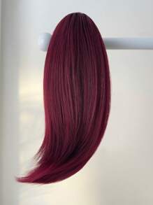 Ponytail Extension 12-14 Inch Short Craw Ponytail Hair Extensions For Women,Extension Synthetic Straight Clip In Ponytail Wig Daily Fluffy Pony Tail For Women(Natural Red Color)