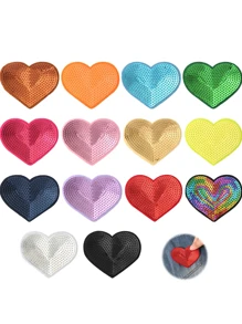 5/7/9/10/14/18/20PCS Miếng vá thêu hình ngôi sao lấp lánh, Miếng vá đính hình ngôi sao lấp lánh, Miếng vá may áo khoác Jeans Áo sơ mi Áo khoác Applique cho bé gái Miếng vá đính hình dễ thương Miếng vá đính hình cho áo khoác Băng dính Washi trang trí quần áo cưới - Nhiều màu - Xem 10