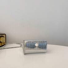 Girls' Solid Stone Pattern Shoulder Bag Crossbody Mini Purse - A - View 12