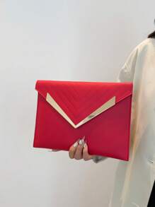 New Fashion Vintage Women Envelope Bag, Minimalist Design Small Niche Solid Color