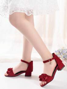 2026 New Children's High Heel Sandals, Fashionable High Heel Sandals, Pretty Girl's Choice, Sparkling Diamond Sandals, Bohemian Style, Perfectly Designed Sandals, Red High Heel Dance Sandals, High School & College Student Sandals