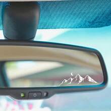 Pegatinas decorativas con diseños de montañas, ríos y luna brillante para espejo retrovisor del coche, espejo de maquillaje, casco, taza, cuaderno, teléfono móvil y otros usos - Unitalla - Ver 8