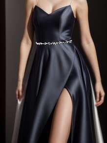 SH03 A Versatile Bridal Waist Belt, Handmade Pearl Crystal Rhinestone Accessory, Slimming Women Dress Waistband