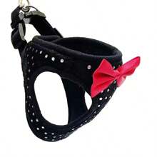 Small Diamond Dration Soft Breathable Dog Chest Harness Vest Harness For Dogs Pets Collar Pets Chest Strap Leash Three Size