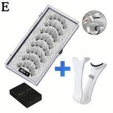 3D Natural Magnetic Eyelashes, With 5 Magnetic Eyelashes, Shipping Box, Handmade Eyelashes, Fake Gift, Reusable Holder, Drop Magne T6N2