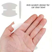 Set de 8 protectores transparentes para manijas de puerta de coche, película protectora para el tazón de puerta, tira anti colisión, ajuste universal