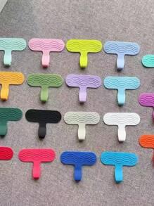 New , Skin-Friendly Colorful Silicone Anti-Lost Clips, Phone Lanyard Connectors, Unisex - Multicolor - View 2