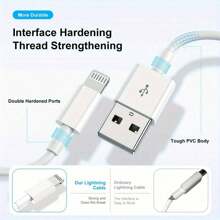 1-4 Packs Apple Charging Cables 3.3ft, IPhone Chargers Cable,USB To Lightning Fast IPhone Charging Cord Compatible With Iphone 14/13/12/11/11Pro/11Max/ X/XS/XR/XS Max/8/7, Ipad(White)