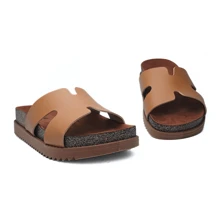 Moleca Women's Orthopedic Sandal Flat Anatomical Tractor H - 鏽棕色 - 查看 2