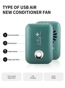 1pc USB Rechargeable Portable Mini Eyelash Fan, Bladeless Handheld Eyelash Dryer, Mini Handheld Fan Air Conditioner, Suitable For Eyelash Extension/Nail Art, Quick Dry Gel/Adhesive Nail & Eyelash Extension Kit, Indoor/Outdoor Travel/Home/Office