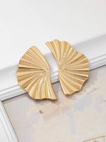 1 par de aretes asimétricos y geométricos de estilo vacacional, adecuados para el uso diario de las mujeres