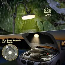 Luces de cuerda portátiles 2 en 1 para camping - recargables por USB, diseño guardable con 5 modos de iluminación para exteriores, jardín y senderismo