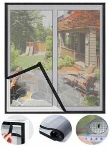 1 件装防虫蚊帐适用于窗户纱窗网自粘式防蚊薄纱隐形玻璃纤维防蚊蝇