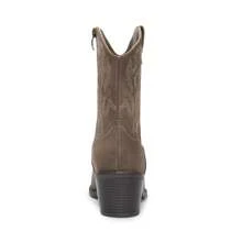 Women's Western Cowboy Boots Pointed-Toe Cowgirl Boots With A Chunky Heel, Featuring A Convenient Zipper And Pull-On Design. Stitched Detailing Adds A Classic Western Touch. Perfect Ankle Boots For Ladies. - màu nâu - Xem 6