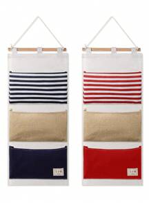 Fish Extenders Hanging Organizer With Pockets Wall Hanging Storage Bag 3 Pockets Hanging Bag For Exchange Gifts Cabin Door Closet Cruise Travel - Multicolor - View 1