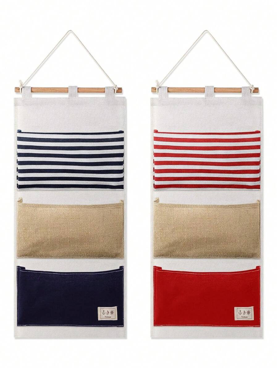 Fish Extenders Hanging Organizer With Pockets Wall Hanging Storage Bag 3 Pockets Hanging Bag For Exchange Gifts Cabin Door Closet Cruise Travel - Multicolor - View 1