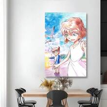 Framed   Popular Anime Fan Collection Posters Popular Vintage Canvas Wall Art Abstract Art Canvas Holiday Printed Gifts Bedroom Office Living Room Cafe Wall Decoration   Birthday Party Decor, Mother's Day New Year Easter Gift,   Home Living Room Office Wall Decor, Perfect Gift And Wall Decoration - Framed - View 5