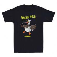 Wrong Hole Funny Anesthesia Goose Meme Nurse Anesthetist CRNA Retro 'sT-Shirt - màu đen - Xem 1